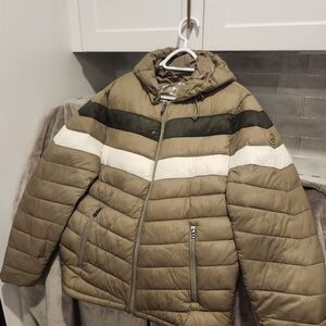 Michael Kors Taupe Quilted Jacket